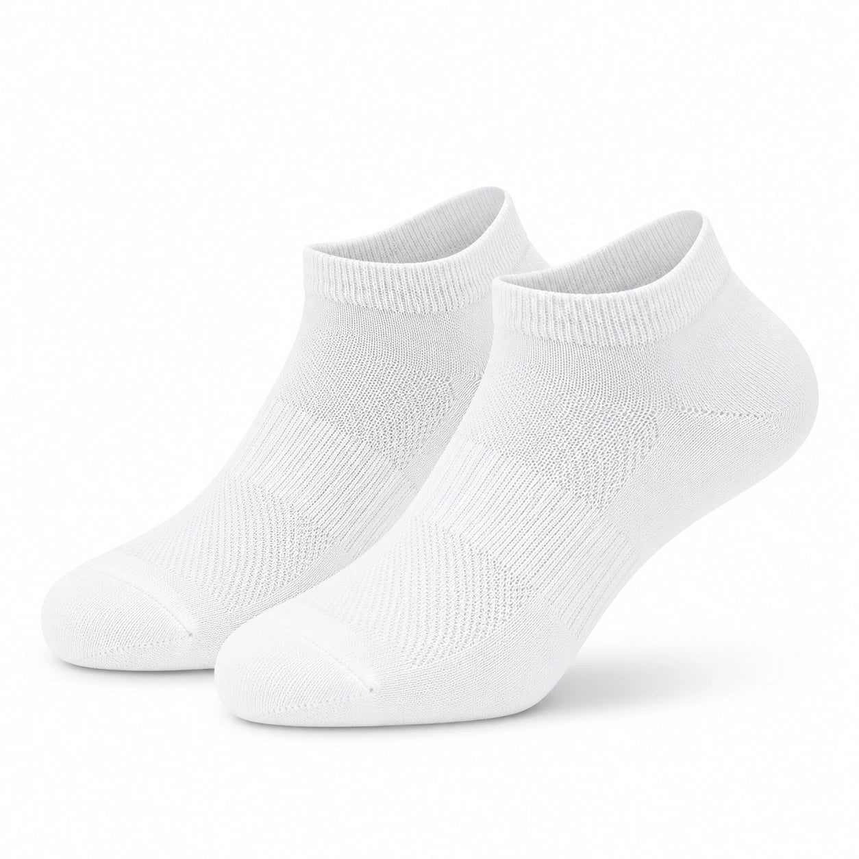Chaussettes basses 35-38 blanches en maille légère style sportif