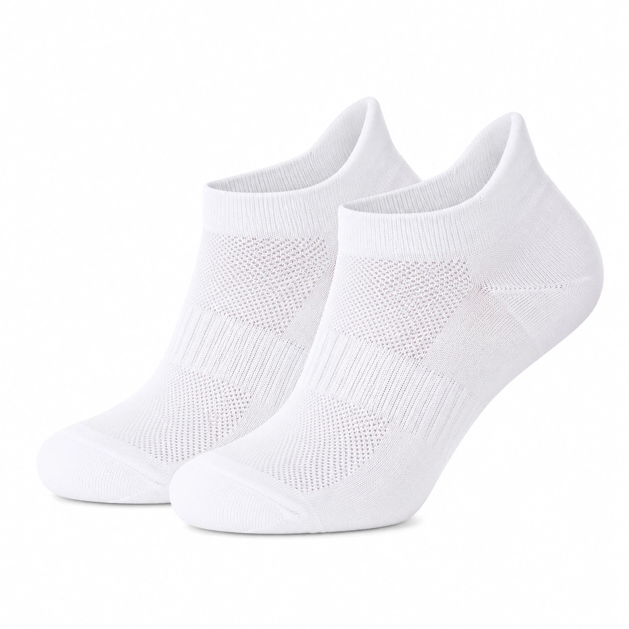Chaussettes basses 43-46 blanches en maille respirante pour sport