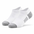 Chaussettes basses 43-46 blanches et grises en maille respirante pour sport