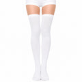 Chaussettes hautes 39-42 en textile blanc extensible style uni