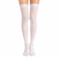 Chaussettes hautes 39-42 en dentelle blanche style féminin