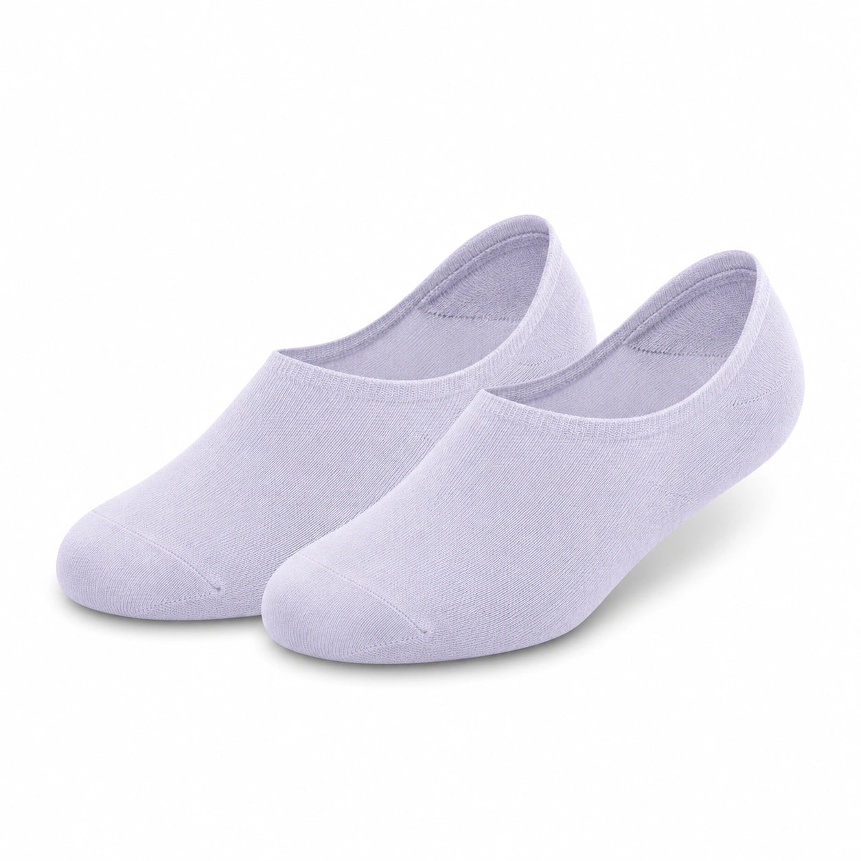Chaussettes invisibles 39-42 en maille lilas style uni