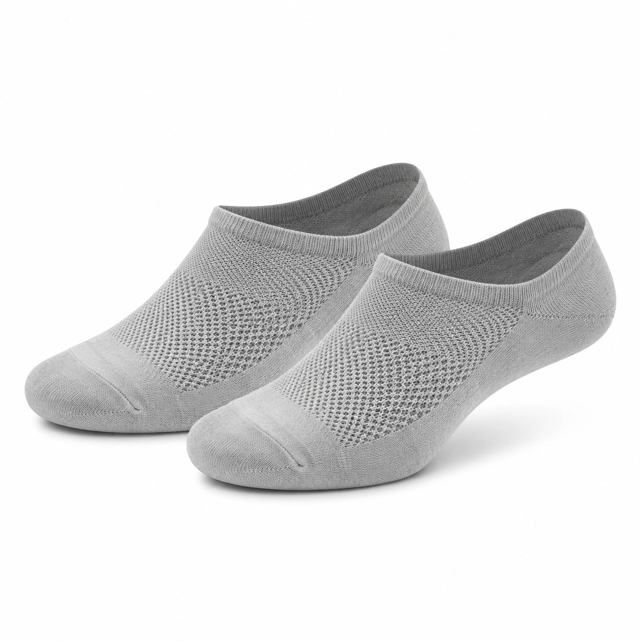 Chaussettes invisibles 39-42 en maille grises respirantes style sport