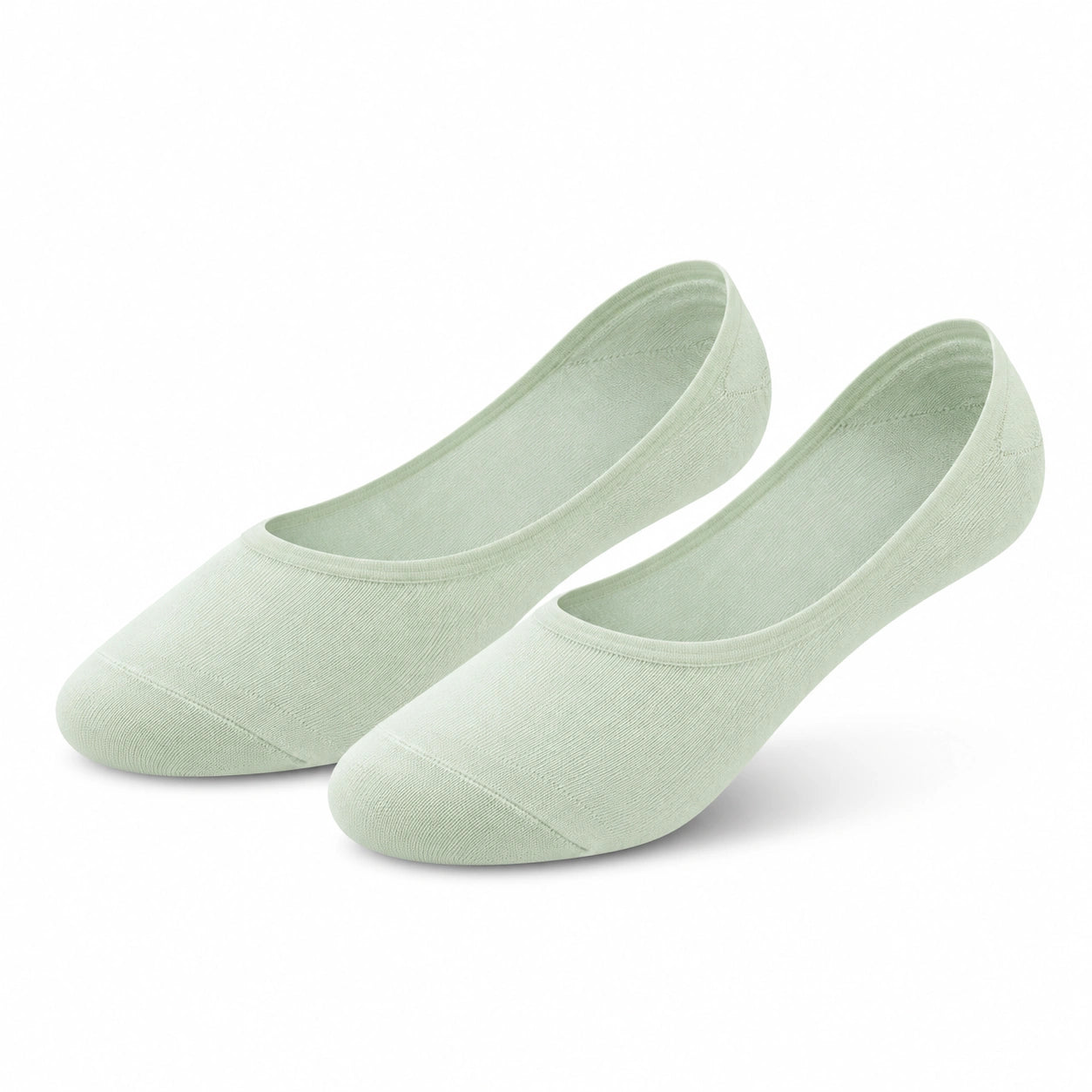 Chaussettes invisibles 39-42 en maille textile vert menthe style ballerine